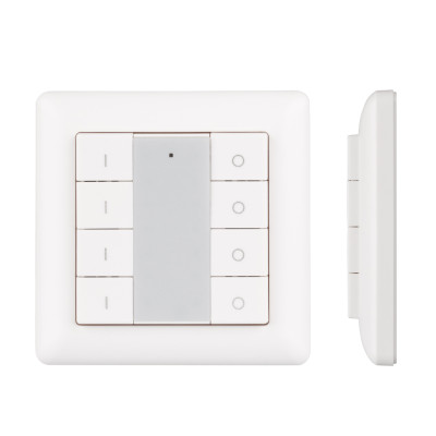 Панель Knob SR-KN9550K8-UP White (KNX, DIM) (Arlight, IP20 Пластик, 3 года), 021370