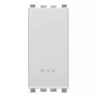 Vimar Кнопка 1P 16AX на серебро с безвинтовыми клеммами, 20008.FX.N Vimar Кнопка 1P 16AX на серебро с безвинтовыми клеммами, 20008.FX.N