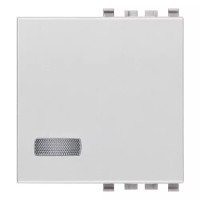 Vimar Клавиша на 2 модуля с диффузором ,серебро матовое, 20027.N