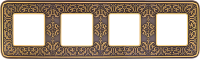 FD01374PB Fede Emporio Рамка 4-ная, Bright Patina