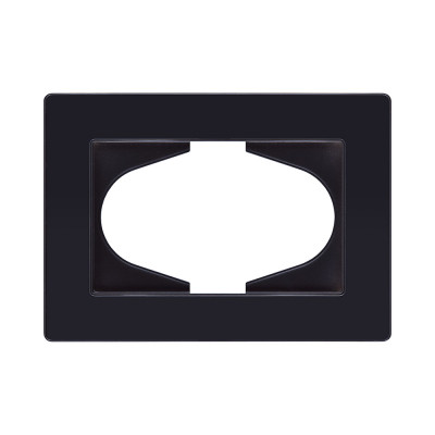 Рамка для двойной розетки, черный Kollinger Eleganz Acryl EA120BK
