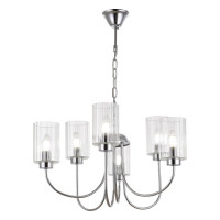 ST LUCE SLE1127-103-06 Светильник подвесной Хром/Прозрачный E14 6*40W