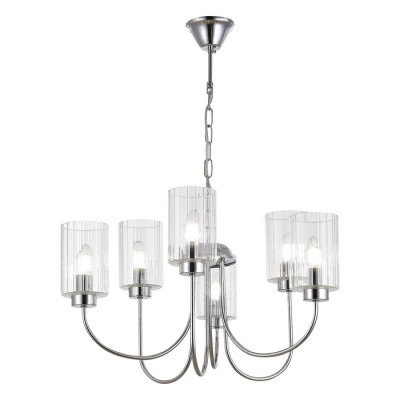 ST LUCE SLE1127-103-06 Светильник подвесной Хром/Прозрачный E14 6*40W