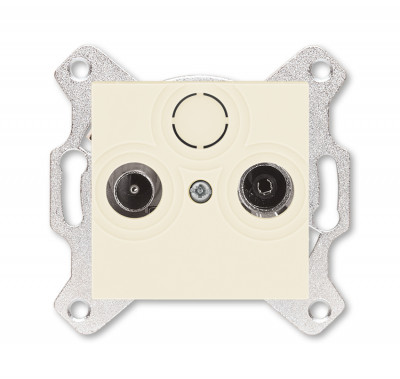5011H-A03607 17W - Розетка TV-R ABB Levit проходная 7дБ слоновая кость - 2CHH083607A6017