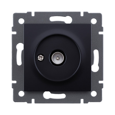 Розетка TV (папа), черный Kollinger REA-007BK для Aspekt, Eleganz, Reflex