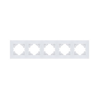 Рамка 5-постовая, стекло белый Kollinger Reflex MG RM5WH Рамка 5-постовая, стекло белый Kollinger Reflex MG RM5WH