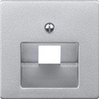 SM Накладка для комп./тлф. розетки 1хRJ45, алюм. (max 100) SM Накладка для комп./тлф. розетки 1хRJ45, алюм. (max 100)