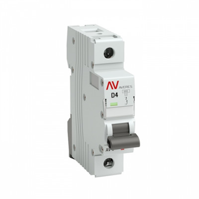 EKF Averes AV-10 Автоматический выключатель (D) 1P 4А 10kA