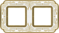 FD01362OPEN Fede Firenze Smalto Italiano Рамка 2-ная, Pearl White