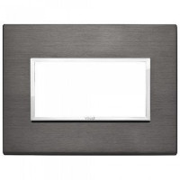 Vimar Накладка Eikon Evo на 4 модуля, серая лава, 21654.03