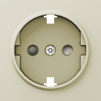 Donel A07 шампань накладка для розетки Schuko с заземлением, со шторками 16A 250 В~,серия DB, DE22051