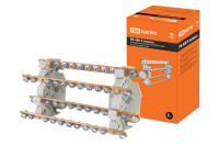 Распределительный блок РБ-400 4П 400А (4 шины 10xM6+1хM8) TDM Electric, SQ0823-0010