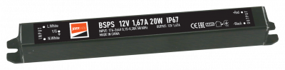 BSPS  12V1,67A=20W IP67 3 г.гар. Jazzway, 3329242A