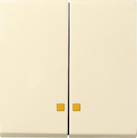 063101 Gira Накладка двухклавишная с контрольными окнами