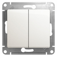 GLOSSA 2-клавишный ВЫКЛЮЧАТЕЛЬ, сх.5, 10АХ, механизм, ПЕРЛАМУТР GLOSSA 2-клавишный ВЫКЛЮЧАТЕЛЬ, сх.5, 10АХ, механизм, ПЕРЛАМУТР