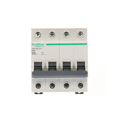 City9 Set Автоматический выключатель (АВ) С 10А 4P 6kA 400В, Systeme Electric, C9F36410