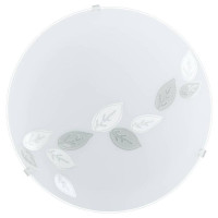 80264 Светильник настенно-потолочный MARS, 1х25W (E27), ?245, стекло/узор "листья"