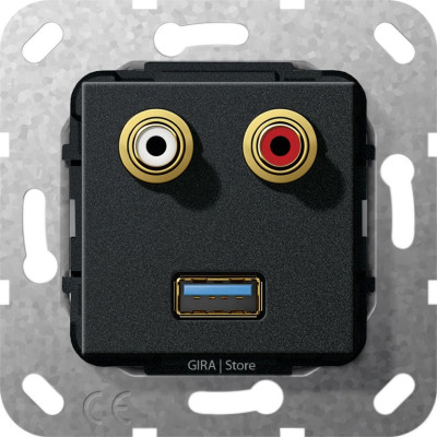 Разъем USB 3.0 A,тюльпан аудио