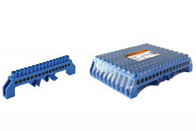 Шина "N" нулевая в изоляторе на DIN-рейку 8x12мм 16 групп TDM Electric, SQ0801-0081