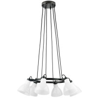Lightstar 761160 (MD9114-6B) Люстра ACROBATA 6х40W E14 ЧЕРНЫЙ/БЕЛЫЙ (в комплекте)