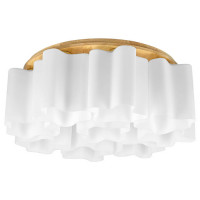 Lightstar 802095 (MC998-9A) Люстра  NUBI LEGNO 9х40W E27 СВЕТЛОЕ ДЕРЕВО/БЕЛЫЙ (в комплекте)