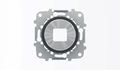 8685 CN - Накладка для механизмов зарядного устройства USB, арт.8185, серия SKY Moon, кольцо чёрное стекло - 2CLA868500A1501