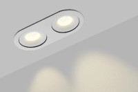 Корпус светильника COMBO 2 IP20 встраив. наклон.-поворотн. круглый бел. SWG PRO 00-00004160 Корпус светильника COMBO 2 IP20 встраив. наклон.-поворотн. круглый бел. SWG PRO 00-00004160