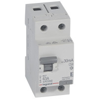 Legrand RX3 ВДТ 30мА 63А 2П A, 402038 Legrand RX3 ВДТ 30мА 63А 2П A, 402038