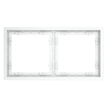 Рамка пластиковая VOLTUM S70 на 2 поста, (белый матовый), VLS100202