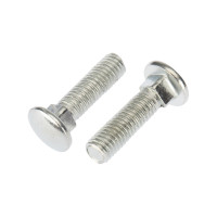 Болт мебельный DIN 603, 8,0х30мм, короб (25 шт/уп) KRANZ, KR-01-3511-020