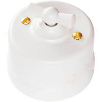 Bironi Выключатель Перекрестный, пластик, цвет Белый, B1-203-21