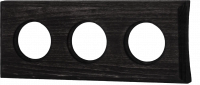 Bironi Рамка 3 постовая (Угольно-черный на бревно 260мм) С.М., BF4C26-630-119