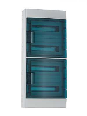 65P12X42A - Бокс настенный 48М прозрачная дверь Mistral65 (с клемм)