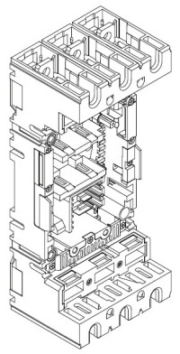 Legrand DRX 250 HP Основание втычного устройства с передним присоединением 3П, 669330