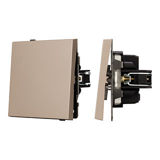 054034 - Механизм выключателя одноклавишный непроходной SWT-TENDO-MK01-PL-GD (230V, 10A) (Arlight, -)