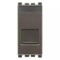 Vimar Адаптер  для розетки RJ45 Keystone с пылезашитной крышкой, Metal, 19337.C.M