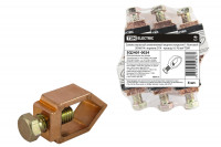 Зажим овальный алюминиевый медное покр. 1-болтовой ЗОАМ14 стержень D14 - провод 16-70 мм2 TDM Electric, SQ2401-0024