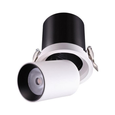 Novotech 358081 SPOT NT19 217 белый/черный Встраиваемый светильник IP20 LED 12W 3000К 220V LANZA