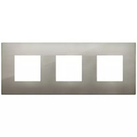 Vimar Накладка CLASSIC на 6 модулей (2+2+2) расстояние между центрами 71мм сталь матовая, 19644.08