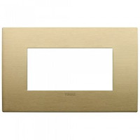 19654.12 - Vimar Накладка Classic на 4 модуля латунь зачищенная щеткой