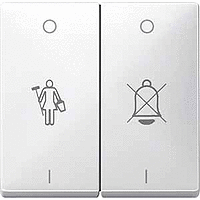 SD Клавиша 2-наяс линзами и c cимволами "Вызов горничной", "Не звонить", бел.