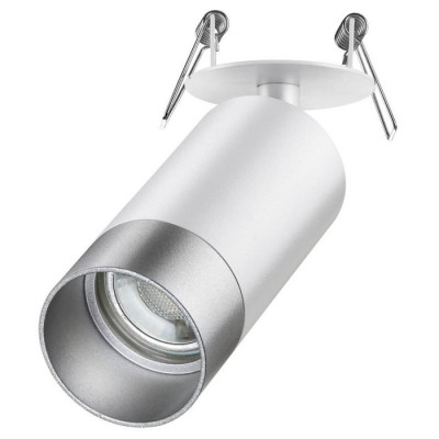 Novotech 370874 SPOT NT22 238 белый/серебро Светильник встраиваемый IP20 GU10 9W 220V SLIM