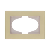 Рамка для двойной розетки, золотой Kollinger Eleganz Acryl EA120GD