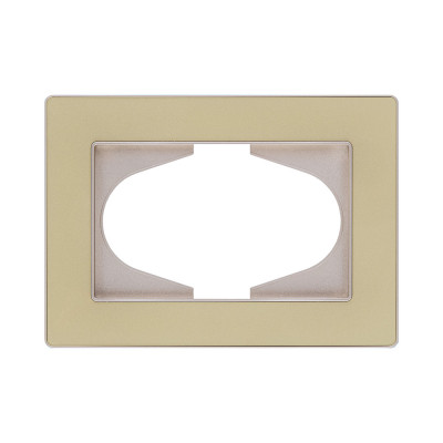 Рамка для двойной розетки, золотой Kollinger Eleganz Acryl EA120GD