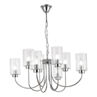 ST LUCE SLE1127-103-08 Светильник подвесной Хром/Прозрачный E14 8*40W