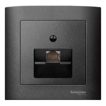 SM Накладка для комп./тлф. розетки 1хRJ45, антрацит