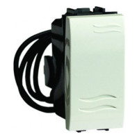 ДКС Выключатель типа кнопка с подсветкой, белый, 1мод., 76021BL