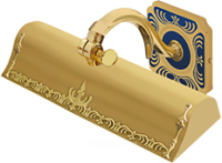 FD1023LEDAZEN Fede Подсветка картин из латуни "Light Medium Shade" SIENA со встроенным светодиодом, Blue Sapphire