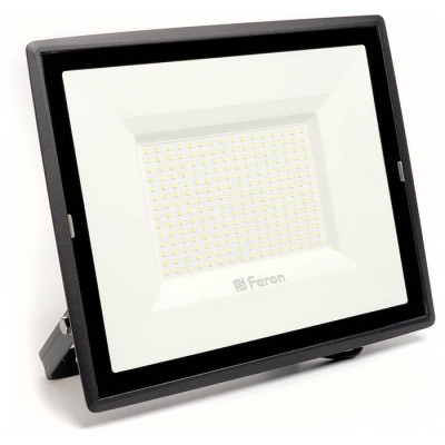 Прожектор светодиодный 2835 SMD 200W 6400K IP65  AC220V/50Hz, черный , LL-924, Feron 29499