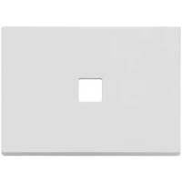 Vimar Накладка плоская, 3 модуля на 1 кнопку, Flat, белая матовая, 22683.1.01